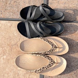 Crocs Women’s Swiftwater Sandal and Kadee Flip Size 5